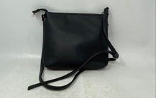 Load image into Gallery viewer, Nine West Womens Black Inner Pocket Adjustable Strap Zipper Crossbody Handbag
