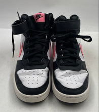 Load image into Gallery viewer, Authentic Nike Boys Court Borough Mid 2 Pink Black White Sneaker Shoes Size 7Y
