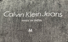 Load image into Gallery viewer, Calvin Klein Mens Black Short Sleeve Collared Button-Up Shirt Size Medium
