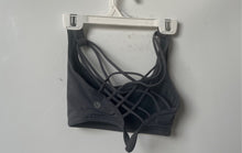 Load image into Gallery viewer, Lululemon Womens Gray Stretch Scoop Neck Crossback Pullover Sports Bra Size 4
