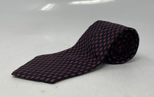 Load image into Gallery viewer, Christian Dior Mens Blue Red Printed Adjustable Designer Tie

