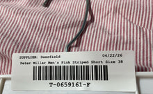 Load image into Gallery viewer, Peter Millar Mens Pink Striped Seersucker Flat Front Golf Chino Shorts Size 38
