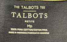 Load image into Gallery viewer, Talbots Womens Blue Cotton Sleeveless Round Neck Pullover Tank Top Size MP
