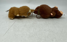 Load image into Gallery viewer, Lot Of 2 Pcs Pop Mart The Monsters Replica Brown Labubu Plush Toy Keychains
