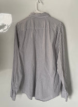 Load image into Gallery viewer, Abercrombie &amp; Fitch Mens White Gray Gingham Long Sleeve Button-Up Shirt Size XL
