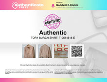 Load image into Gallery viewer, Authentic Tory Burch Womens Multicolor Printed Long Sleeve Button-Up Shirt Sz 4
