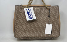 Load image into Gallery viewer, DKNY Womens Brown Inner Pockets Double Handle Bottom Studs Tote Handbag With Tag

