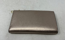 Load image into Gallery viewer, Kate Spade New York Womens Metallic Gold Leather Card Holder Bifold Wallet
