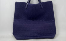 Load image into Gallery viewer, Michael Kors Womens Jet Set Purple Signature Embossed Double Handle Tote Bag
