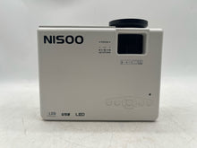 Load image into Gallery viewer, Nisoo M10 White Mini Home Theater Projector With Cable Not Tested
