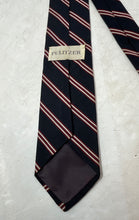 Load image into Gallery viewer, Lilly Pulitzer Mens Blue And Burgundy Striped Silk Adjustable Pointed Tie
