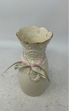 Load image into Gallery viewer, Lenox Cream Gold Trim Love Notes Porcelain Flower Bud Vase Collectible
