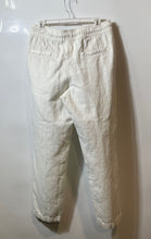 Load image into Gallery viewer, Zara Womens White Slash Pockets Drawstring Waist Straight Leg Ankle Pants Size M
