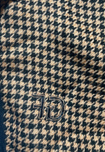 Load image into Gallery viewer, Janavi Womens Brown Black Houndstooth Print Blanket Rectangle Scarf With Tag
