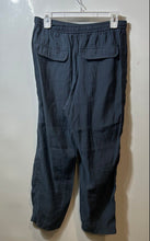 Load image into Gallery viewer, Zara Womens Blue Elastic Waist Pockets Drawstring Ankle Pants Size M

