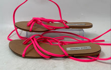 Load image into Gallery viewer, Steve Madden Womens Pink Leather Open Toe Flat Strappy Sandals Size 10
