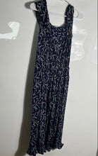 Load image into Gallery viewer, Michael Kors Womens Blue Printed One-Piece Jumpsuit Size S Missing Belt
