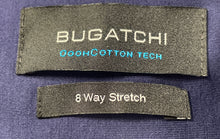 Load image into Gallery viewer, Bugatchi Mens OoohCotton Tech Blue 8 Way Stretch Button-Up Shirt Size Large
