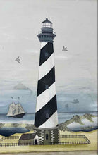 Load image into Gallery viewer, Home Decorative Framed Art Print From The Cape Hatteras Lighthouse Of 1870
