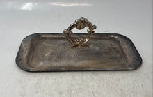 Load image into Gallery viewer, Silver-Tone Rectangle Lid With Ornate Style Decorative Center Handle
