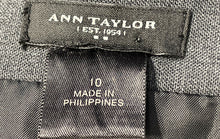Load image into Gallery viewer, Ann Taylor Womens Gray Regular Fit Back Zipper Straight &amp; Pencil Skirt Size 10
