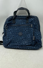 Load image into Gallery viewer, Kipling Womens Blue Printed Adjustable Zipper Top Handle Backpack
