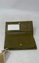 Load image into Gallery viewer, Michael Kors Womens Olive Green Leather Studded Continental Bifold Wallet W/ Tag

