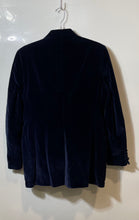 Load image into Gallery viewer, Oscar De La Renta Mens Navy Blue Long Sleeve Notched Two Button Blazer No Size
