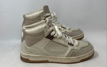 Load image into Gallery viewer, Pull &amp; Bear Mens Beige Leather High Top Lace-Up Sneaker Shoes Size 11
