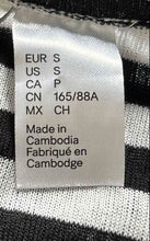 Load image into Gallery viewer, Divided By H&amp;M Womens Black White Striped Cropped Pullover Sweater Size S w/ Tag
