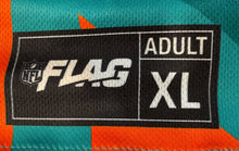 Load image into Gallery viewer, NFL Flag Unisex Adults Multicolor Miami Dolphins Football Pullover T-Shirt Sz XL
