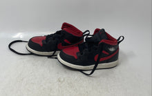 Load image into Gallery viewer, Nike Kids Jordan 1 Mid DQ8425-067 Black Red Lace-Up Sneaker Shoes Size 8C

