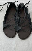Load image into Gallery viewer, Joie Womens Black Leather Open Toe Flat Gladiator Sandals Size EUR 36.5
