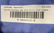 Load image into Gallery viewer, Brooks Brothers Mens Blue Collared Long Sleeve Dress Shirt Size 16.5
