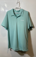 Load image into Gallery viewer, Columbia Mens Green Short Sleeve Spread Collar Golf Polo Shirt Size XL
