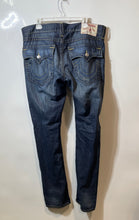 Load image into Gallery viewer, True Religion Mens Blue Denim Classic 5-Pocket Design Straight Leg Jeans Size 36

