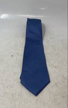 Load image into Gallery viewer, Perry Ellis Mens Blue Striped Keeper Loop Adjustable Formal Pointed Tie

