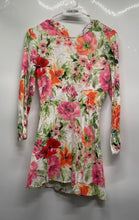 Load image into Gallery viewer, Zara Womens Multicolor Flower Print Long Sleeve Mini Dress Size XS
