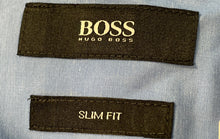 Load image into Gallery viewer, Boss Hugo Boss Mens Light Blue Cotton Slim Fit Collared Button-Up Shirt Size XL
