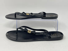 Load image into Gallery viewer, Authentic Tory Burch Womens Black Plastic Flip-Flop Sandals No Size Length 11''
