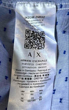 Load image into Gallery viewer, Armani Exchange Mens Blue Striped Slim Fit Long Sleeve Button-Up Shirt Size XL
