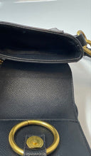 Load image into Gallery viewer, Like Dreams Womens Black Gold Ring Adjustable Strap Mini Crossbody Bag
