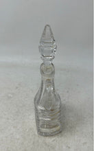 Load image into Gallery viewer, Vintage Cut Crystal Clear Vinegar Or Oil Cruet With Handle And Crystal Stopper
