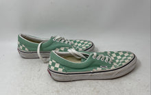 Load image into Gallery viewer, Vans Womens Era White Green Checkered Lace-Up Low Top Sneaker Shoes Size 8
