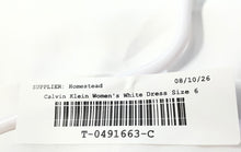 Load image into Gallery viewer, Calvin Klein Womens White Adjustable Spaghetti Strap Mini Dress Size 6

