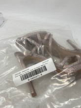 Load image into Gallery viewer, Aldo Womens Resurge Silver Tone Glitter Open Toe Stiletto Strappy Heels Size 6.5
