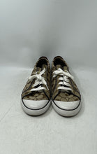Load image into Gallery viewer, Coach Womens Barrett F0007 Brown White Monogram Lace-Up Sneaker Shoes Size 12B
