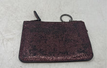 Load image into Gallery viewer, Coach Womens Cherry Red Glitter Inner Pockets Zipper Small Coin Wallet
