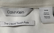 Load image into Gallery viewer, Calvin Klein Mens White Short Sleeve Collared Golf Polo Shirt Size Small
