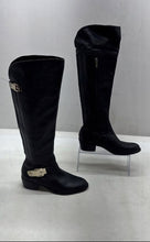 Load image into Gallery viewer, Vince Camuto Womens Black Leather Round Toe Over-The-Knee Boots Size 8M
